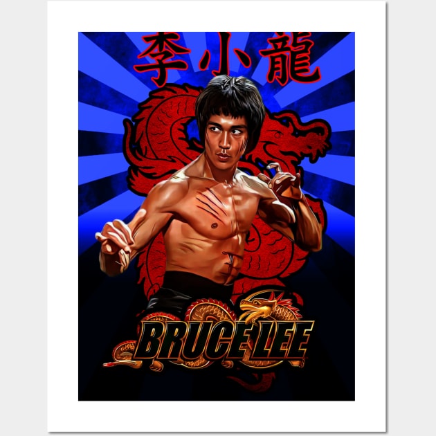 Bruce Lee Special Edition "Enter The Dragon" Wall Art by Fantasy Brush Designs